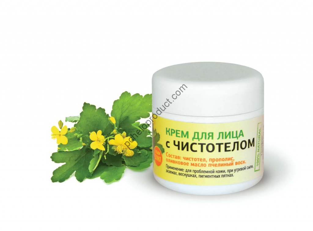 Крем для обличчя з чистотілом, 50 мл – Бджолопродукт || Health honey